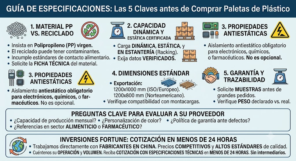 Como comprar Pallets Plásticos de Polipropileno PP virgen