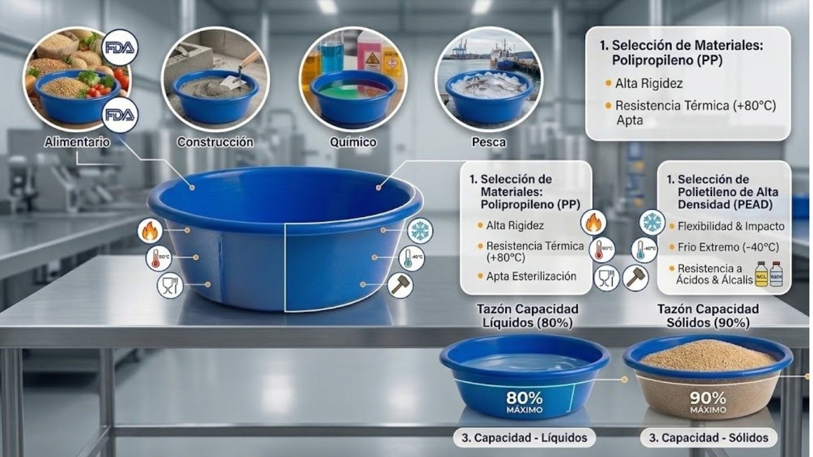 Envases Plásticos para la Industria. Usos, Ventajas y Cómo Elegir la Capacidad Correcta