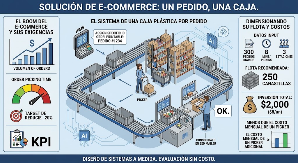 Cajas Plásticas para E-commerce y Fulfillment en la Region. La Base de un Centro de Distribución Eficiente