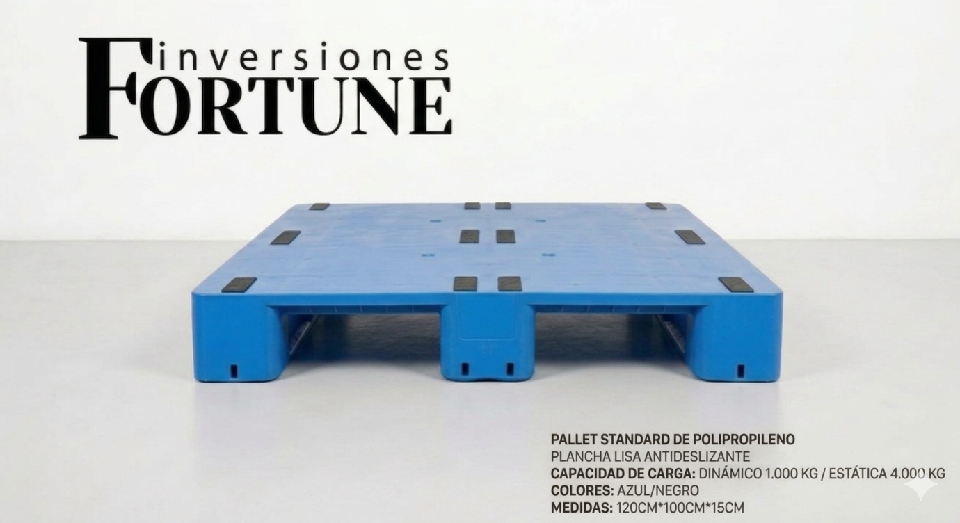 Paleta Plastica Industrial de Polipropileno (PP) Virgen